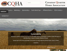 Tablet Screenshot of cqha.ca